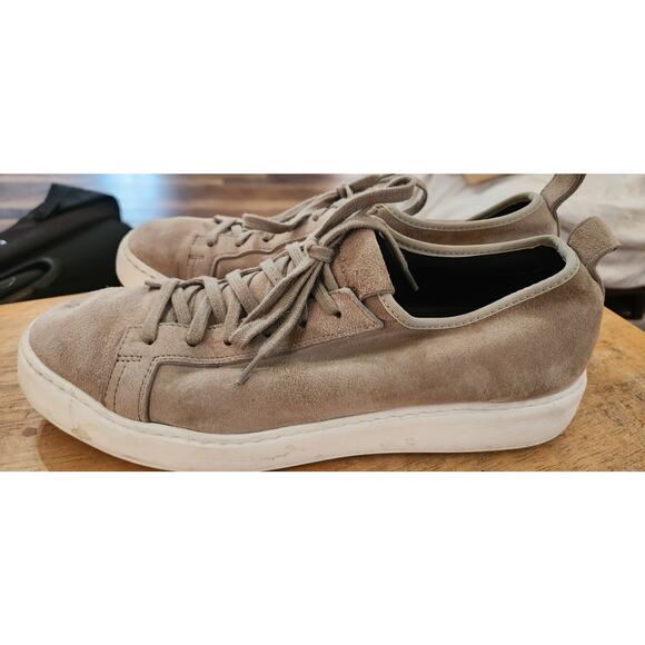 Santoni Sneakers Gray Suede Leather Made In Italy Mens EU 40 US 7 main image 7